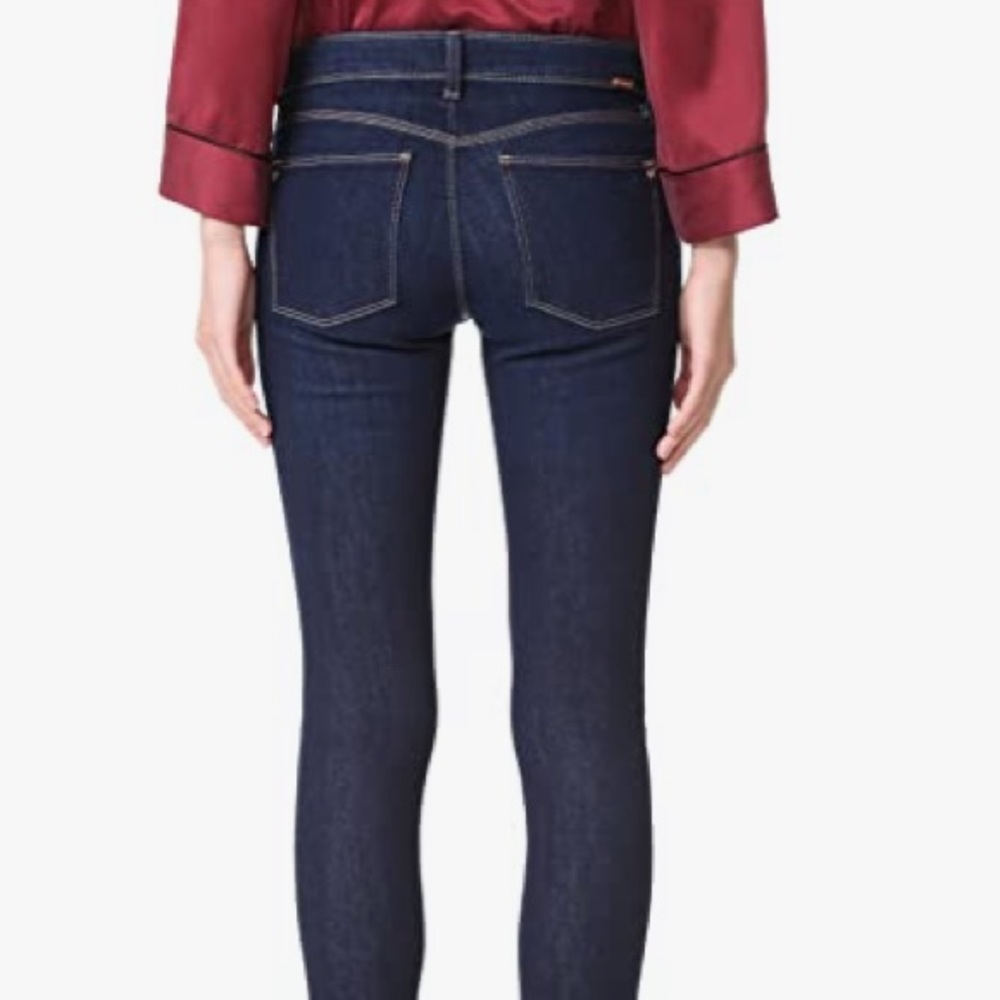NWOT DL 1961 ANGEL MID RISE SKINNY ANKLE DARK NAVY BLUE COLOR WITH ROSE πΉ GOLD - Picture 8 of 16